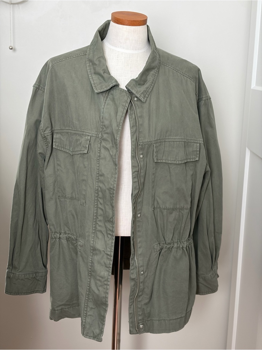 Old Navy Olive Utility Jacket - Green
